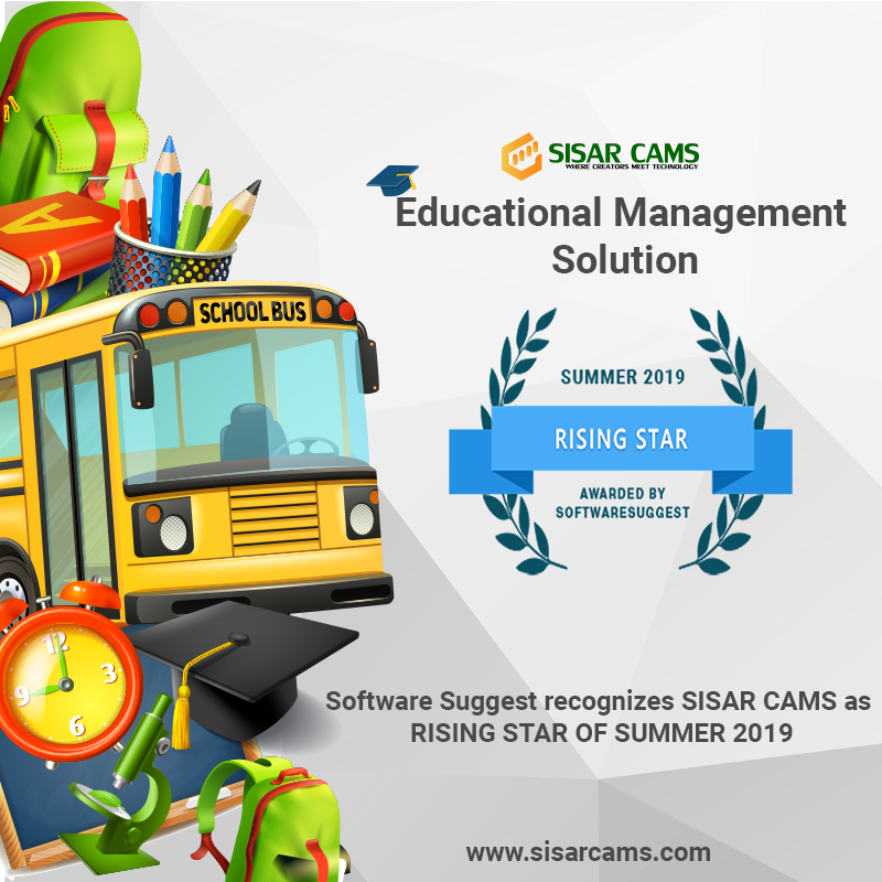 SoftwareSuggest recognizes SISAR CAMS as  RISING STAR OF SUMMER 2019